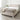 Aspire Small Double Beige Linen End Lift Ottoman Bed with Buttoned Headboard
