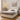 Gabriel Fabric Winged Bed Frame King Ivory Padded Headboard