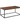 Mixed Material Coffee Table Dark Walnut Elegant Living Room Furniture