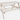 4 Seater Wooden Picnic Table - White