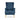 Callie Self Assembly Velvet Armchair - Petrol Blue