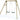 Plum Wooden Double Swing Set