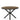 Oslo 120 cm Round Dining Table Oak & Black Modern Dining Room Furniture