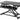 ProperAV Two-Tier Stand-Up Desk Workstation - Black