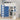 Miami Fresh High Sleeper Bed Blue with Wardrobe & Desk Kids