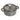 STAUB LA COCOTTE 12 cm round Cast iron Cocotte graphite-grey