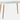 CHARLIE SOLID BEECH 4 SEATER DINING TABLE - WHITE