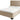 Levena Double Quilted Bed Frame Natural Upholstered Fabric Headboard