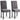 Midback Pair of Velvet Dining Chair - Black