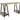 Habitat Trestle Table Office Desk - Oak Effect