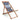 Habitat Folding Wooden Garden Deck Chair - Blue