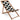 Habitat Folding Wooden Garden Deck Chair - Black & White