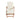 Folding Wooden Sun Lounger - Cream