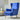 Callie Velvet Chair - Cornflower Blue