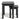 Apley Nest of 2 Tables - Black