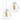 Borough Wharf  Carnegie Metal Novelty Pendant Shade (Set of 2) - White