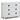 Kids Mia 4 Drawer Chest - White