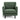 Self Assembly Fabric Armchair Green Comfortable Lounge Chair Design