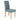 Pair of Midback Tweed Fabric Dining Chairs Teal Kitchen Breakfast Set