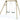 Plum Wooden Double Swing Set