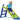 Chad Valley 4ft Kids Garden Slide - Green and Blue