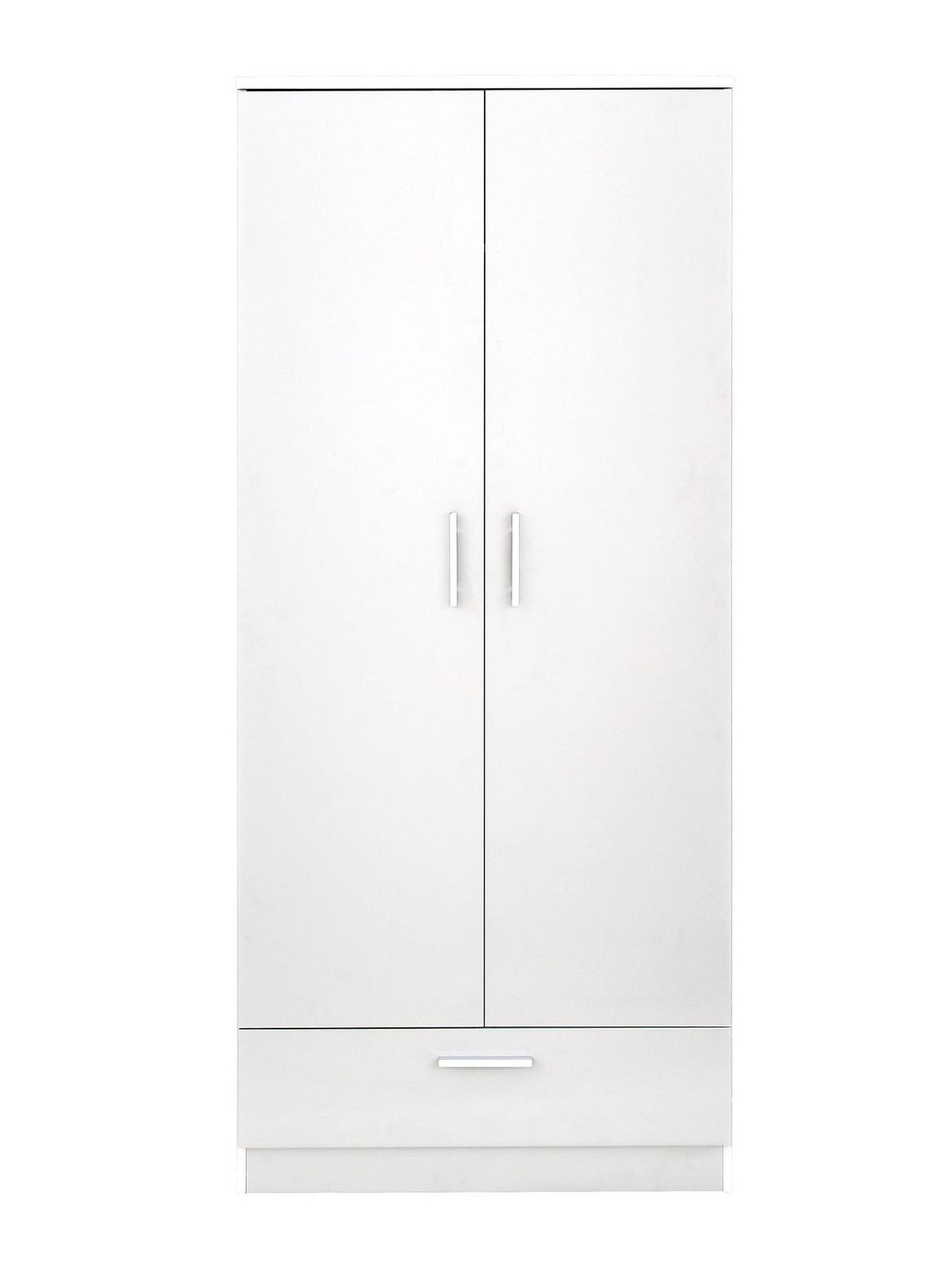 Panama 2 Door 1 Drawer Wardrobe Modern Hanging Rail & Drawer