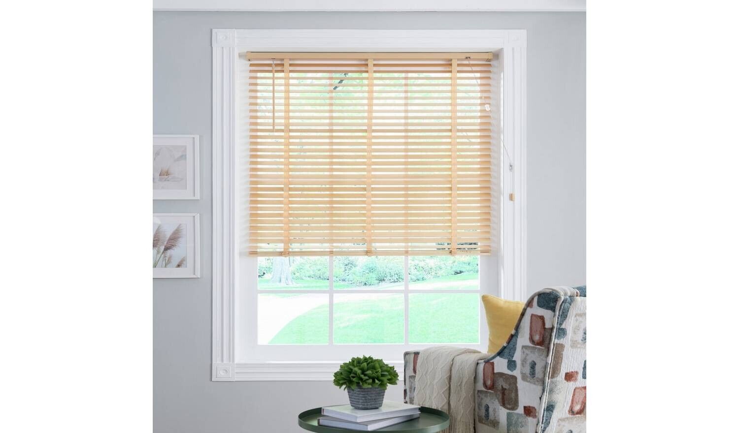 Little Book 50mm Venetian Blind W140x160cm Natural Privacy