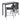Lido Black Bar Table & 2 Black Chairs