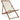 Habitat Folding Wooden Garden Deck Chair- Cream & White