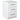 Hallingford 3 Drawer Bedside Table - White Gloss