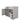 Atlanta High Sleeper Bed with Desk & Wardrobe - Grey | Space-Saving Kids Bed