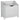 60 Litre Monks Bench Style Laundry Box - Grey
