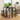 HOMCOM 6-Piece Bar Table Set 2 High Tables 4 Stools Rustic Brown Space Saving
