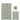 Atlanta 3 Piece Bedroom Furniture Set 3Dr Wardrobe, Chest & Bedside Green & Oak