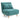 Roma Single Compact Fabric Chairbed Teal Convertible Sofa Guest Bed
