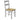 Chicago Pair of Solid Wood Dining Chair- Grey & Oak