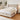 Dakota Velvet Ottoman Storage King Bed Natural Elegant and Spacious Bed Solution