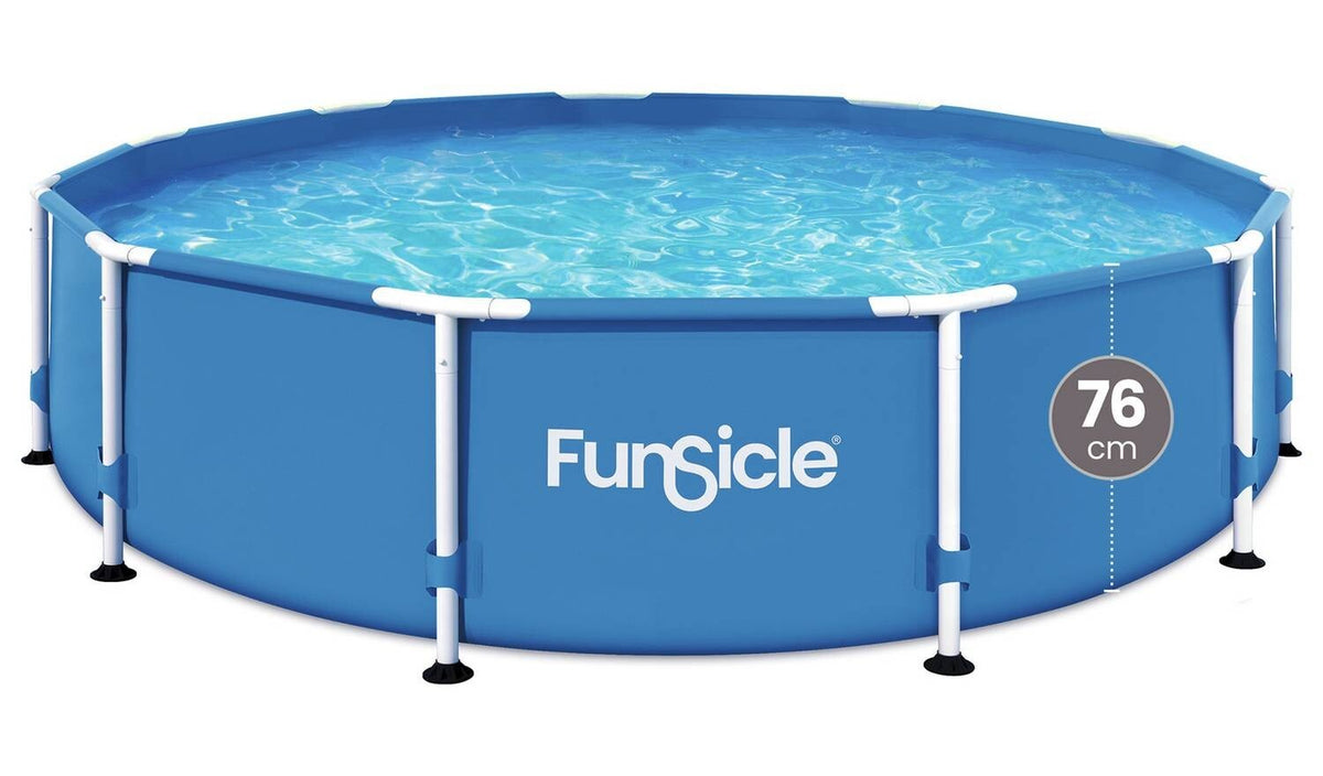 Funsicle 12ft Round Paddling Pool Quick Easy Setup Summer