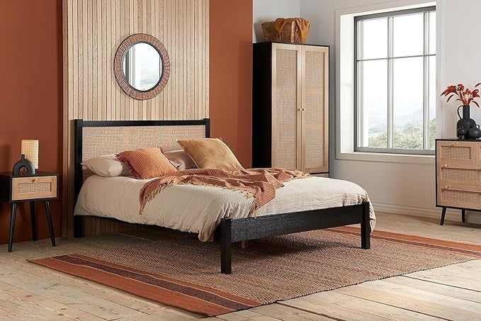 Birlea Croxley Rattan Double Bed Oak