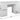 Jenson 5 Drawer Dressing Table Desk - White Gloss