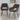Sheldon Pair of Dining Chairs Charcoal Comfortable Stylish Seating Solution