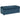 Maisie Velvet Large Storage Ottoman - Blue
