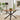 Chopstick 160x90cm Wood Top Dining Table Brown Black Metal Legs