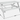 4 Seater Wooden Picnic Table - White