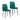 Blue Elephant Wadebridge Velvet Side Chair (Set of 2) - Green