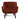 Nellie Velvet Chair - Rust Orange