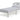 Mia Single Bed Frame - White