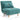 Roma Single Compact Fabric Chairbed Teal Convertible Sofa Guest Bed