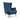Callie Self Assembly Velvet Armchair - Petrol Blue