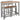 Chicago Oak Grey Bar Table & 2 Grey Chairs